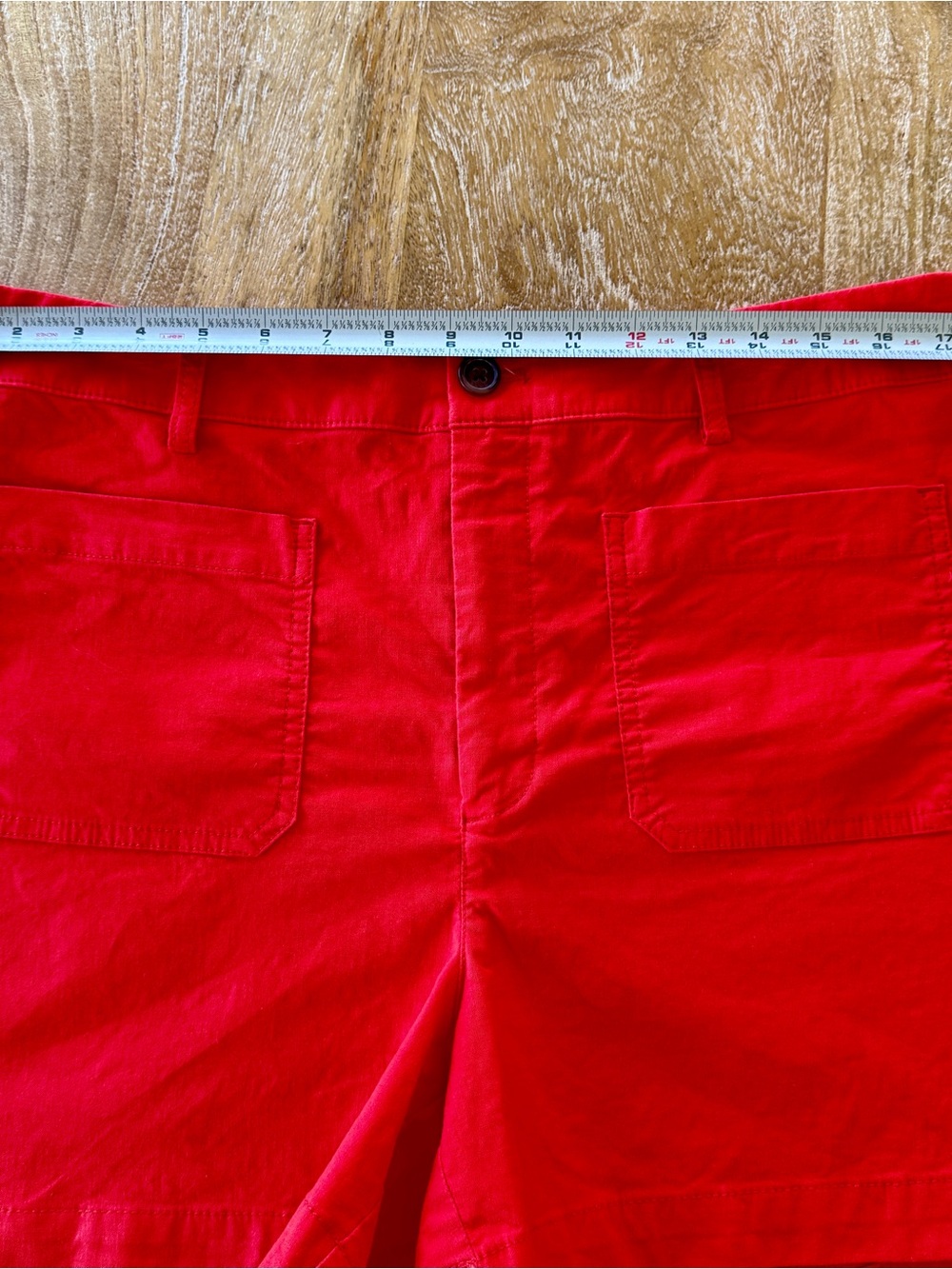 J. Crew Women's Red Linen Blend Vest & Shorts Set - Picture 5 of 12